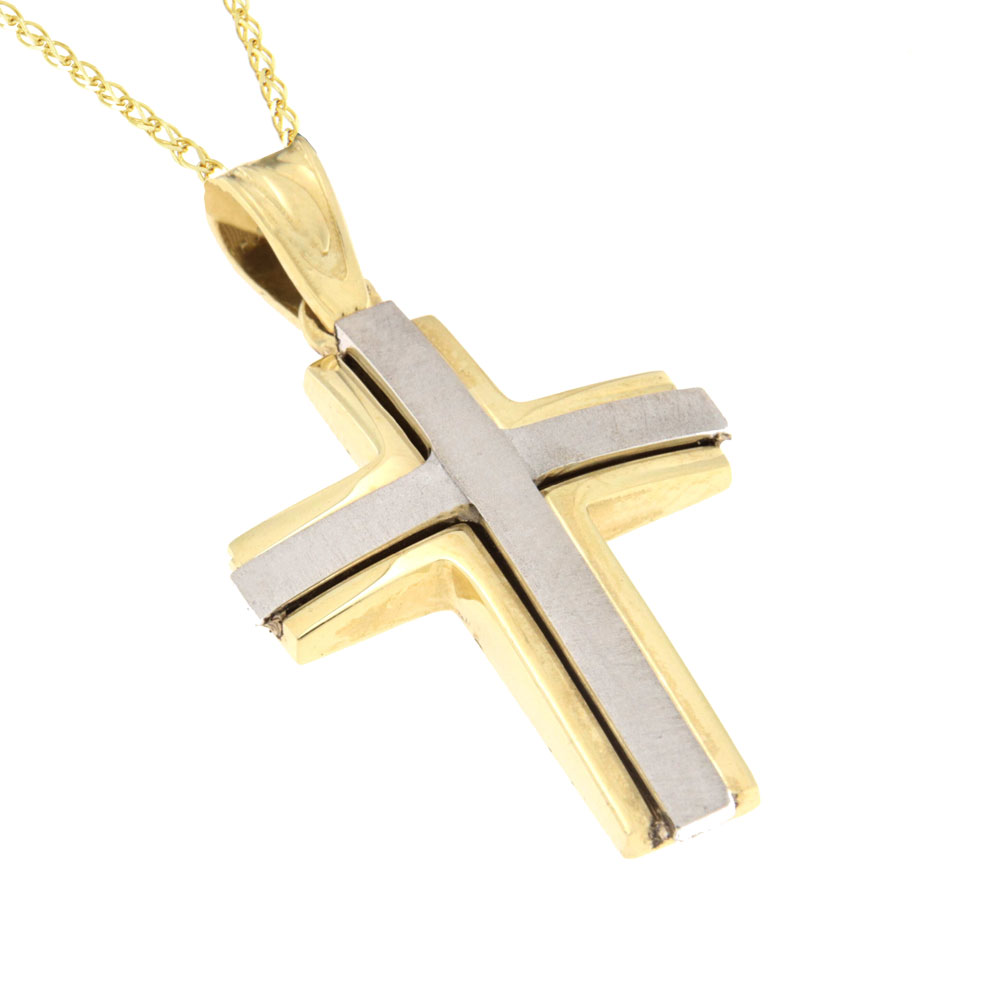 Δίχρωμος Αντρικός Σταυρός Κ14