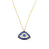 Evil Eye-shaped necklace 14K Yellow Gold
