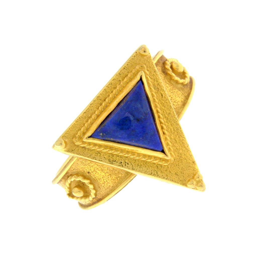 kotsoniskosmimata dachtylidi vyzantino me lapi 18k rng1102