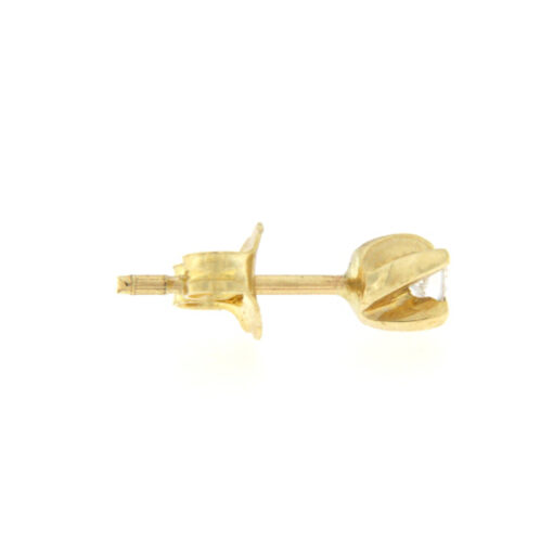 Stud earrings with zircon 14K - SK084