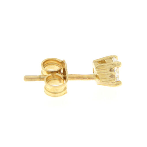 Stud earrings with zircon 14K - SK069