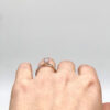 Solitaire ring K14 white gold - RNG1013