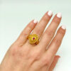 Byzantine ring with red tourmaline - RNG1108