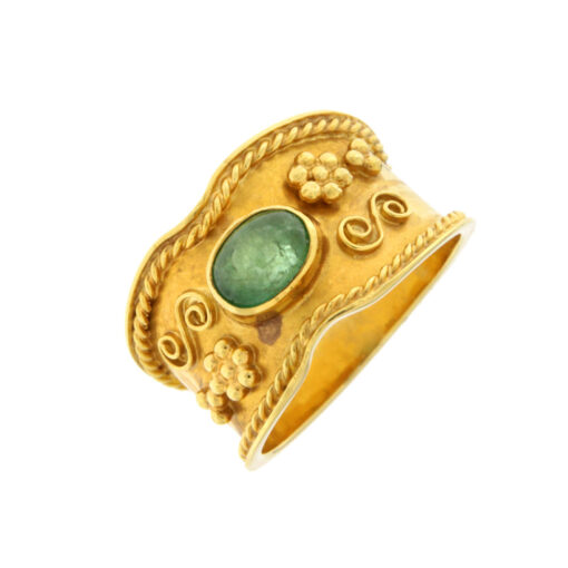 Δαχτυλίδι βυζαντινό με ρουμπίνι - RΝG1093