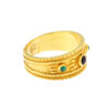 Δαχτυλίδι βυζαντινό με ζαφείρι και σμαράγδι - RNG1106