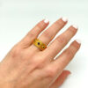 Δαχτυλίδι βυζαντινό με ζαφείρι και σμαράγδι - RNG1106