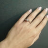 Solitaire ring with zircon K14 - RNG1117