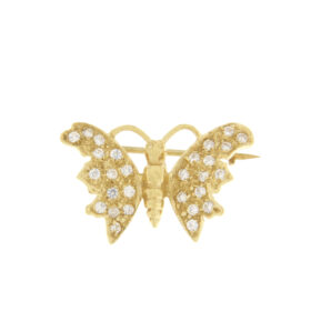 Butterfly brooch K14 - BRC004