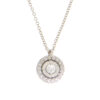 Rosette necklace with K18 diamonds - MT076
