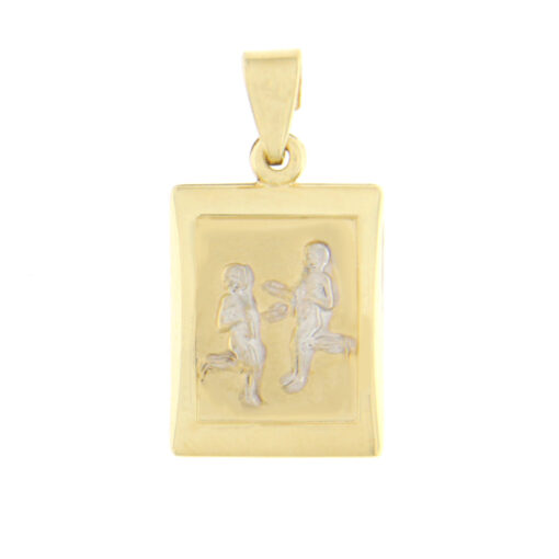 Gemini square zodiac necklace - ASRA-2-GMN