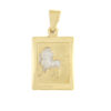 Leo square zodiac necklace - ASTRA-2-LEO