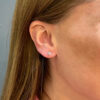 Stud earrings 18K diamond - SK117