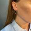 Hoop earrings in 14K gold - SK108