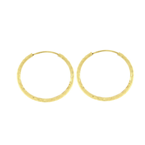Hoop earrings in 14K gold - SK109