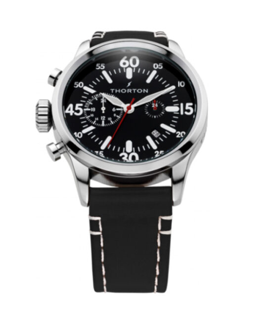 THORTON ρολόι Arne Black Leather Strap - 9003131