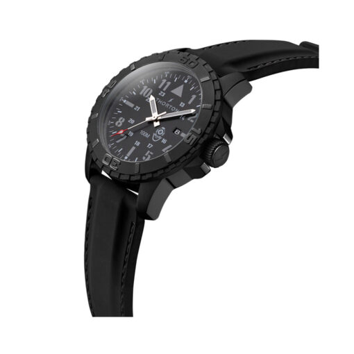 THORTON ρολόι Odin Black PVD & Rubber Strap - 9204311
