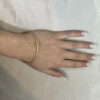 Γυναικεία ματ χειροπέδα από χρυσό Κ14 – BRAX078