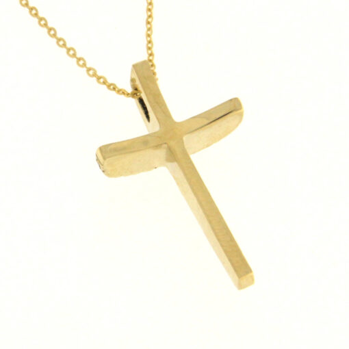 Γυναικείος σταυρός με ζιργκόν Κ14 - STAVR066