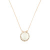 Rosette pendant with pearl K14 – MT072