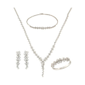 Riviera jewelry set with zircon K14 – SET009