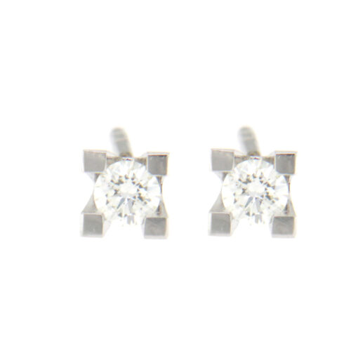 Σκουλαρίκια καρφωτά με διαμάντι 18Κ – SK142