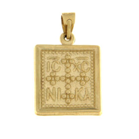Amulet with head of Christ double sided K9 – PAN032