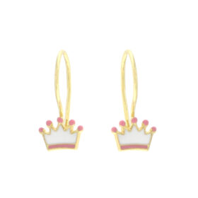 Crown hangings earrings 9K – SK148