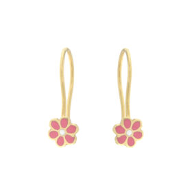 Hanging earrings 9K flower – SK147