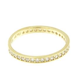 Eternity ring with zircon K14 gold – RNG1172