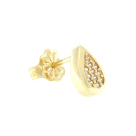 Stud earrings with zircon 14K gold – SK170