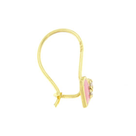 Children's heart hanging earrings 9K – SK174