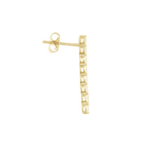 Riviera hanging earrings 14K gold with zircons – SK201