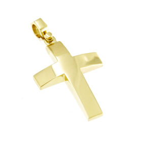 Baptismal cross gold for boy K14 – STAVR260