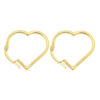 Σκουλαρίκια κρίκος καρδιά σε χρυσό 14Κ – SK237