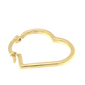 Heart hoop earrings in 14K gold – SK237