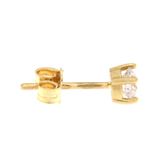 Σκουλαρίκια καρφωτά με ζιργκόν χρυσά 14Κ – SK264