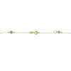 Κολιέ με μαργαριτάρια και χρυσούς σταυρούς με γαλάζιο σμάλτο χρυσό Κ14 – NCK117