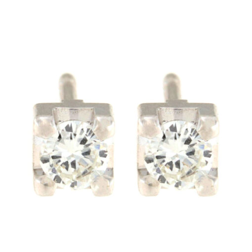 Σκουλαρίκια καρφωτά με διαμάντι 18Κ – SK273