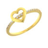 Visseti δαχτυλίδι χρυσό μοντέρνο με καρδούλα και ζιργκόν Κ9 – RNG1339