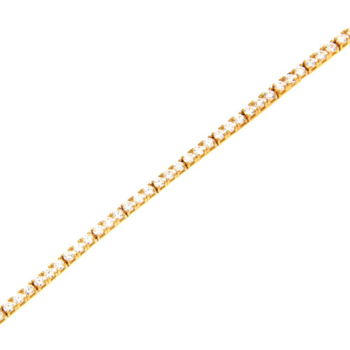Βραχιόλι ριβιέρα με ζιργκόν χρυσό Κ14 – BRAX190