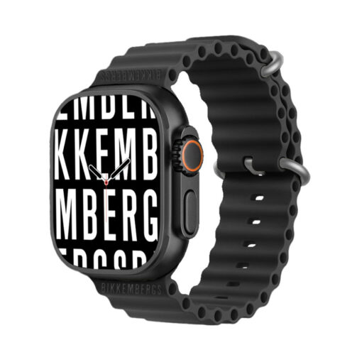 Bikkemberg Smartwatch Big Black Silicone Strap Μαύρο - BK12-1