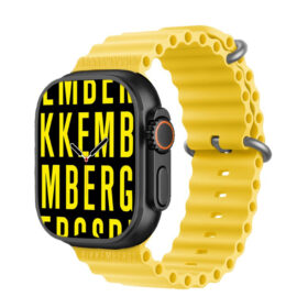 Bikkemberg Smartwatch Big Yellow Silicone Strap Κίτρινο- BK12-7