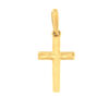 Γυναικείος σταυρός διπλής όψης χρυσός Κ14 – STAVR396
