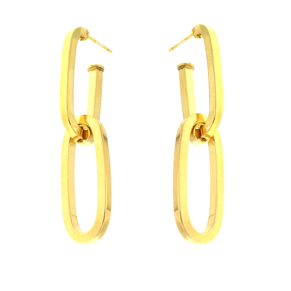 Ασημένια επιχρυσωμένα σκουλαρίκια 925 κρεμαστά – ERS030