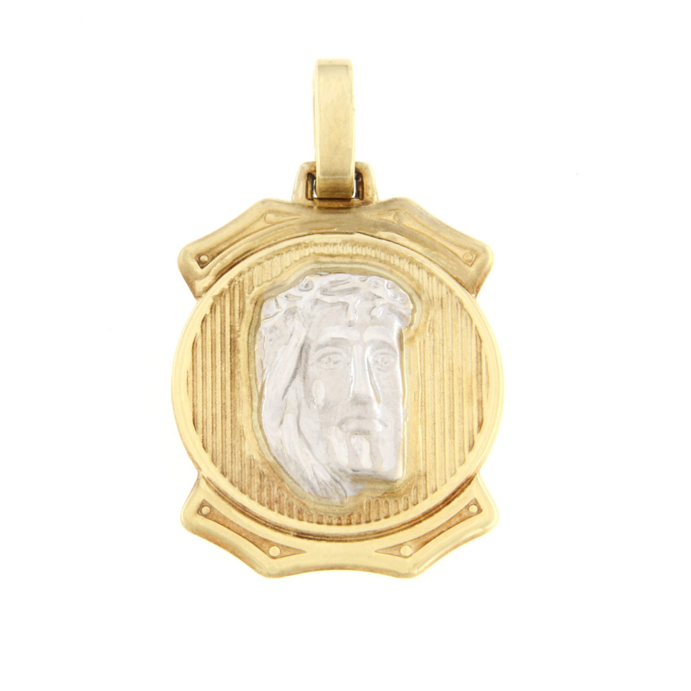 Φυλαχτό με τον Χριστούλι δίχρωμο K14 – PAN093