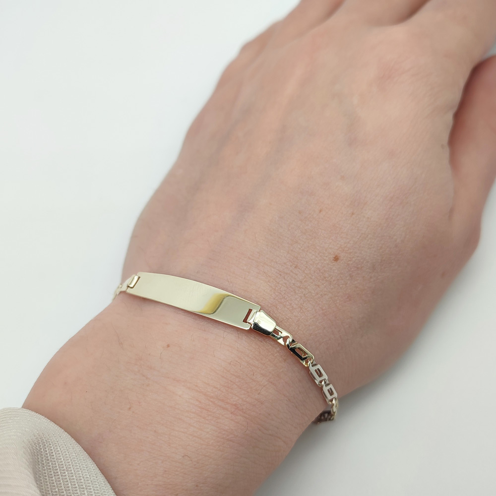 Βραχιόλι ταυτότητα δίχρωμη Κ9 – BRAX309