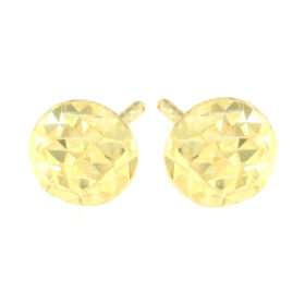Σκουλαρίκια καρφωτά ανάγλυφα από χρυσό 9Κ – SK531