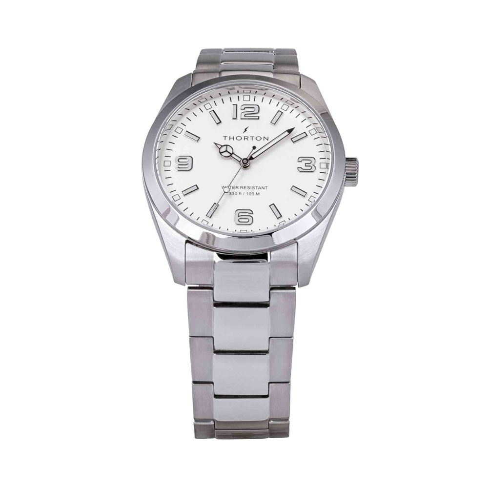 THORTON ρολόι Bjorn Silver Stainless Steel Bracelet – 9302334M