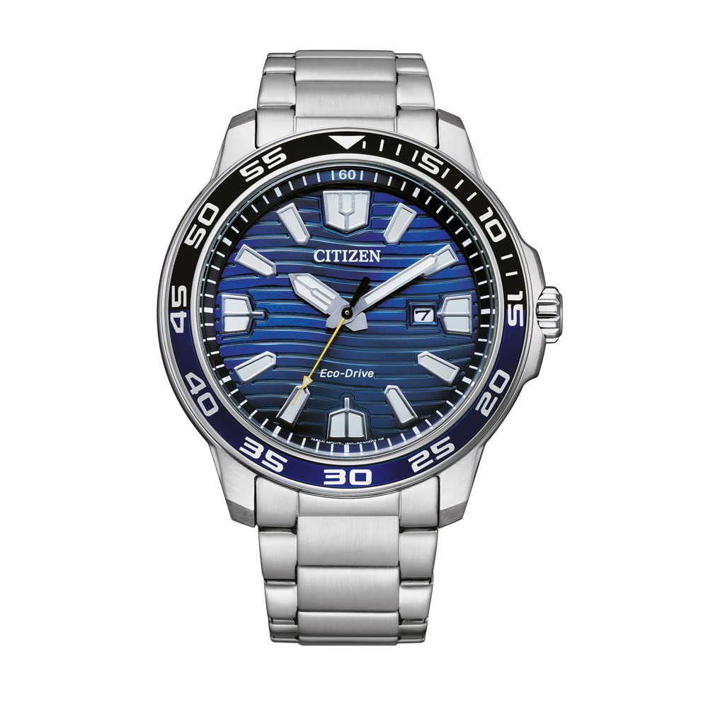 Citizen ρολόι Sports Eco-Drive Silver Stainless Steel Bracelet - AW1525-81L