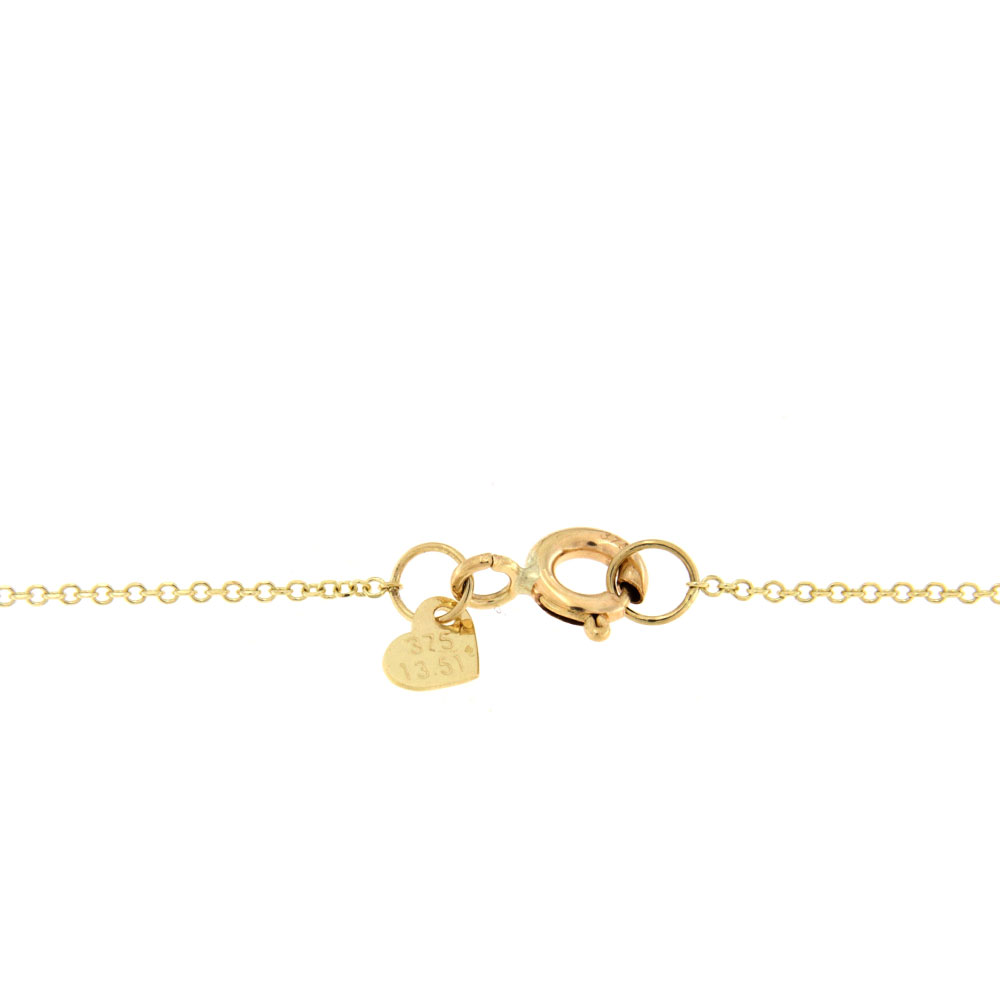 Μενταγιόν με διπλό Van Cleef χρυσό με γαλάζιες πέτρες Κ9 – MT351